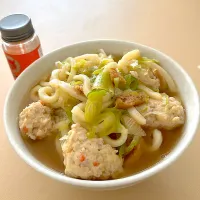 鶏団子うどん|たけさん