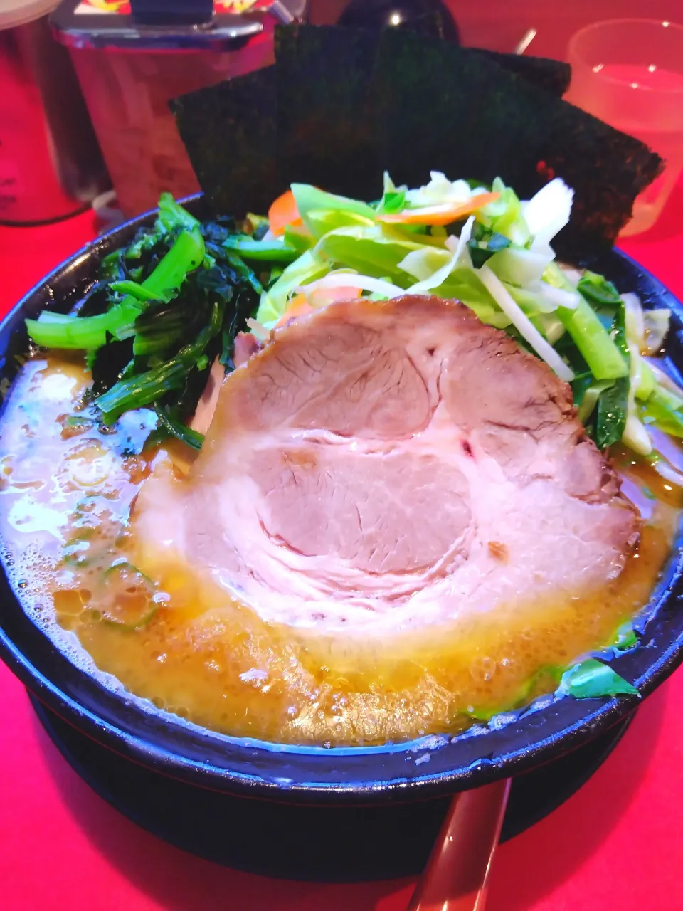 今週の厚木家①特上チャーシュー、野菜畑、中盛|mamedaifukuさん