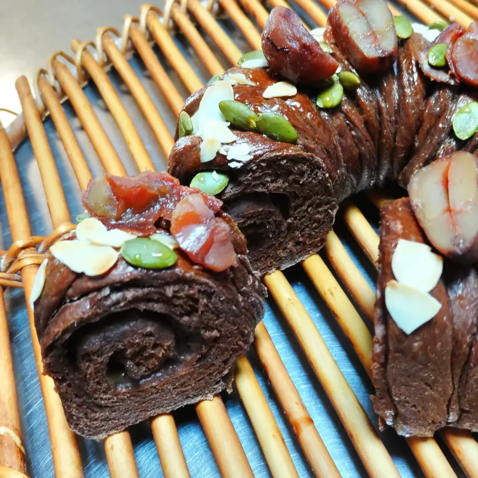 ショコラマロンウールロール断面図|ne-neさん