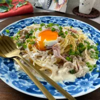 ケスクレームオリーブdeクリームチーズパスタ