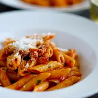 アマトリチャーナ風ペンネ|てつやさん