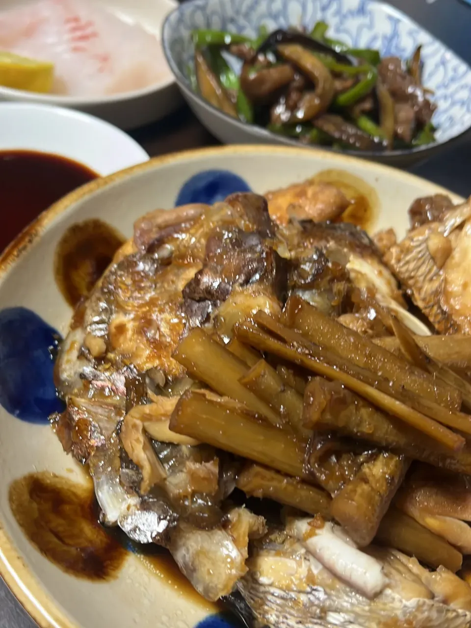 鯛のあら煮|かんぱちさん