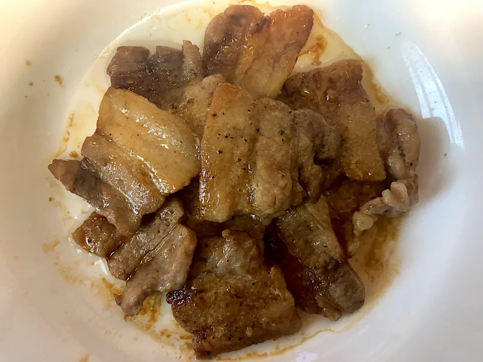 HOME 豚肉タレ焼き|ばーさんさん