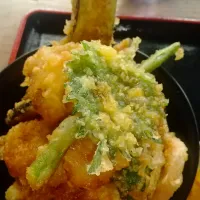 草柳丼(白身魚と野菜の天丼)| はやとさん