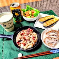 【おつまみ】タコのバター焼き|シュビラさん