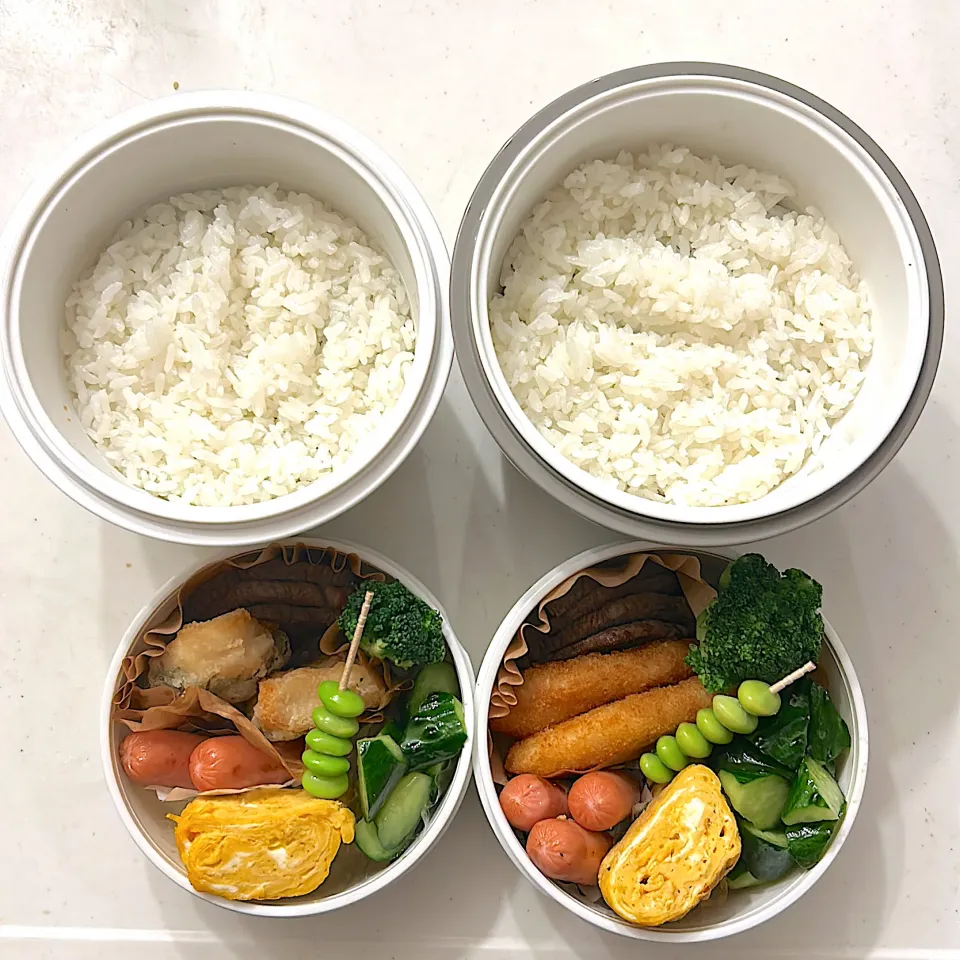 牛ステーキ
チキンカツ
梅しそささみ揚げ
きゅうりの漬物
チーズウインナー
玉子焼き
ブロッコリー
枝豆
のり弁|ayumomさん