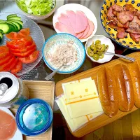 夕飯 サンドイッチ|ふわふわさん