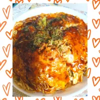 持ち帰りお好み焼き(肉玉そば)