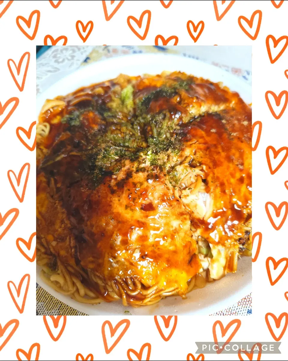 持ち帰りお好み焼き(肉玉そば)|m.rafuさん