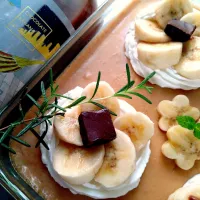 夜9時のチョコバナナリキュール入りプリン|きこりnoteさん