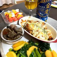 11/8晩酌：鶏もものチーズ照り焼き|ななみんさん