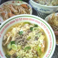 塩ラーメン＆野菜炒め|テケテケさん