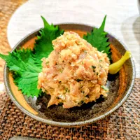 自家製アジのなめろう🐟️