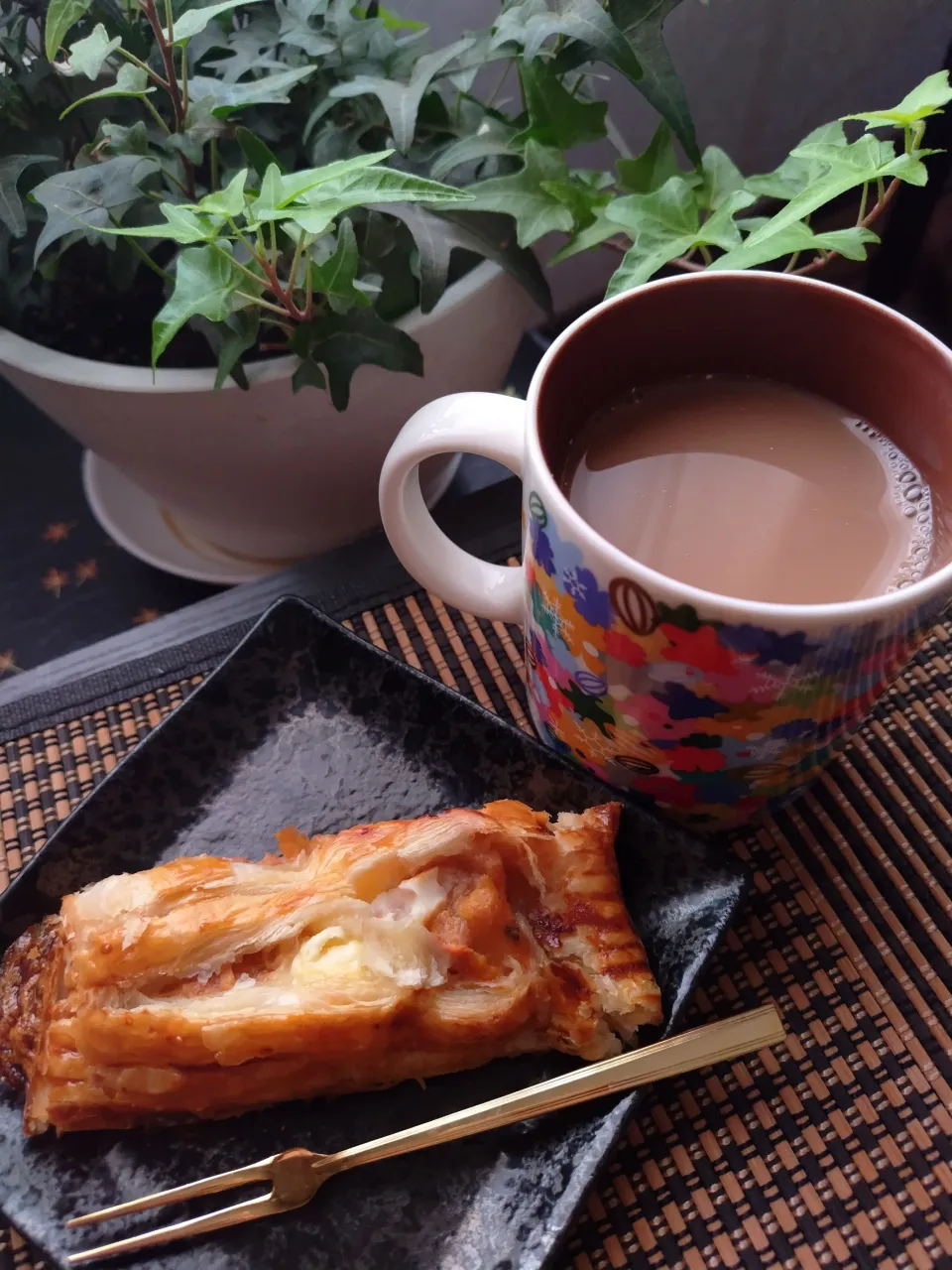 柿とクリームチーズのパイ|keihaさん