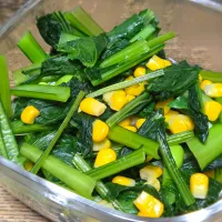 パパ作👨小松菜の洋風お浸し|ぱんだのままんさん