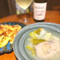 サムゲタンとチーズチヂミ|kaladacafemakumaさん