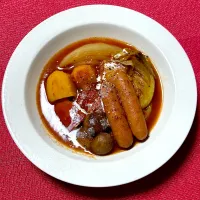 自家製野菜のトマト🍅ポトフ|ひだまり農園さん