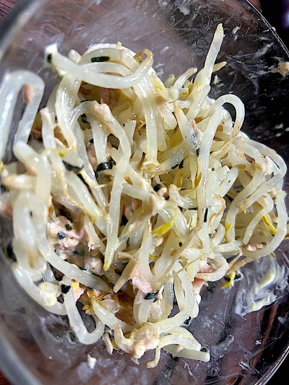 お茶漬けの素で作る絶品ツナマヨもやしを作りました！！|トモちゃんさん