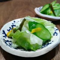 キャベツときゅうりの柚子漬け|古尾谷りかこさん