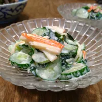 カニカマときゅうりのわさびマヨネーズ和え|古尾谷りかこさん