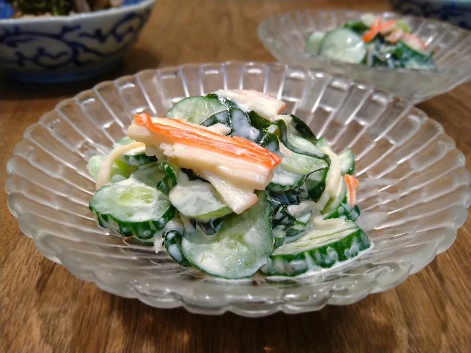 カニカマときゅうりのわさびマヨネーズ和え|古尾谷りかこさん