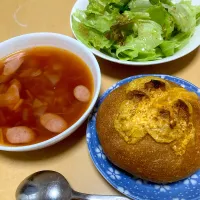 単身赴任中の朝ごはん(パン)|おおもりの星さん
