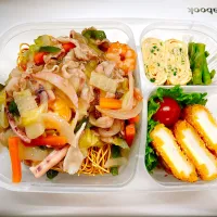 🐷🦑昼【皿うどん弁当】🦐🫑|Laniさん