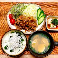 🐷夜【豚の醤油麹生姜焼き】🧅| Laniさん