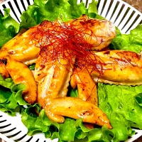 休日の昼呑みおつまみ②鶏手羽先の塩麹焼き