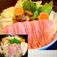 一人「豚しゃぶ鍋」|mottoさん
