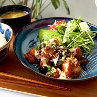 鶏と茄子の甘酢ソース🍆マヨソースがけ|kysbooさん