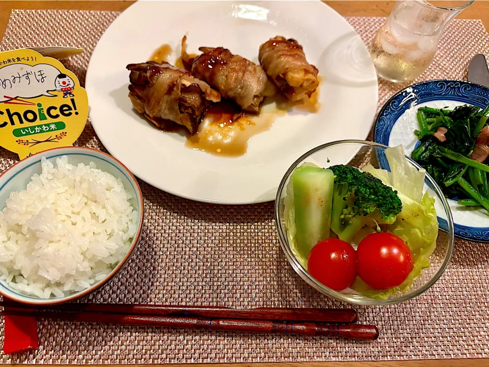 11/9の夜ごはん~きのこの豚バラ肉巻き献立 ~|ゆかｕさん