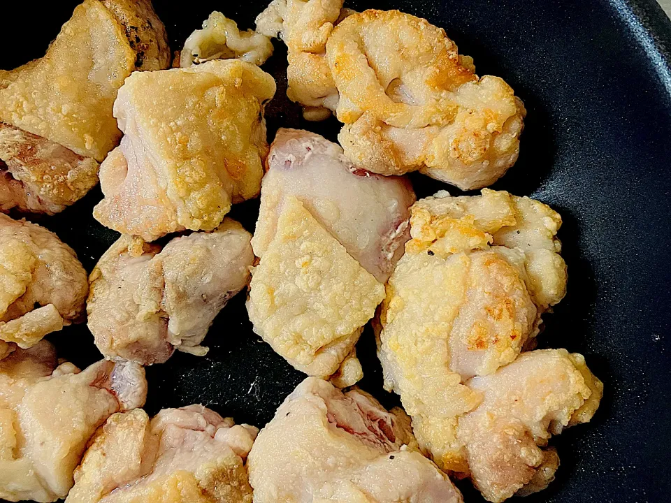 唐揚げふう鶏もも小麦粉焼き|ご飯はん♪さん