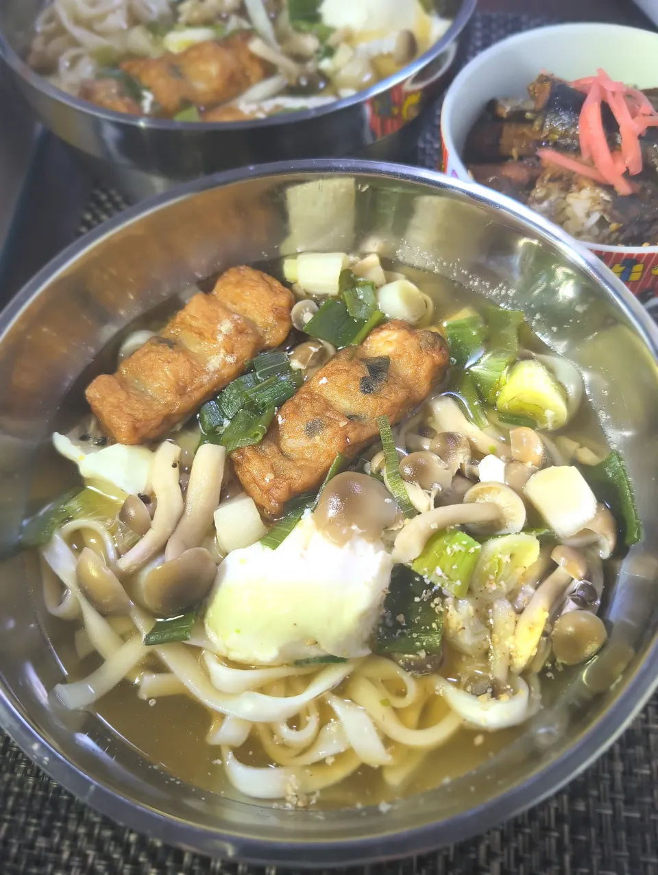 きしめん＆さんまの蒲焼き丼|テケテケさん