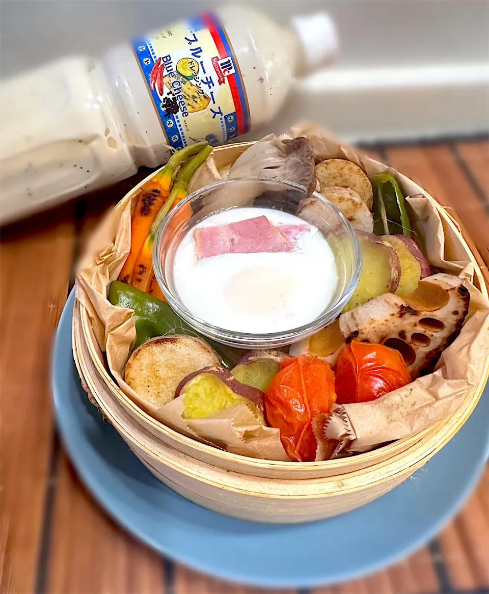 蒸籠蒸しサラダ🥗♨️|ひろりんさん