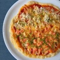 しらす+明太子のピザ（ハーフ＆ハーフ）|アッチさん