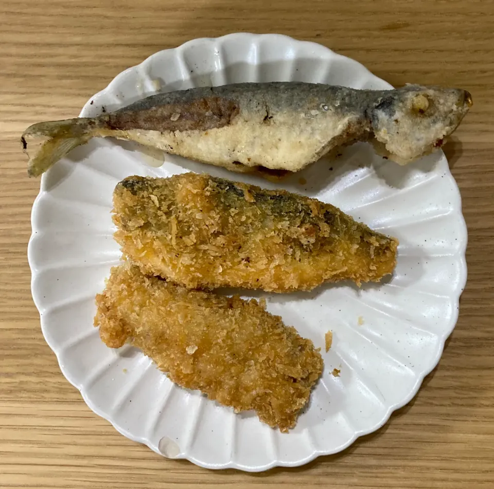 アジフライと唐揚げ|ゆきんころんさん