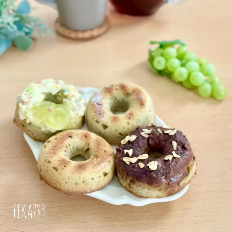 ナスと片栗粉でもっちり焼きドーナツ|FIKA789さん