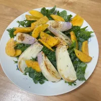 春菊とカブ柿のサラダ|CHIZUさん