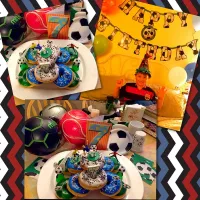 Soccer donut cake|🌺IAnneさん