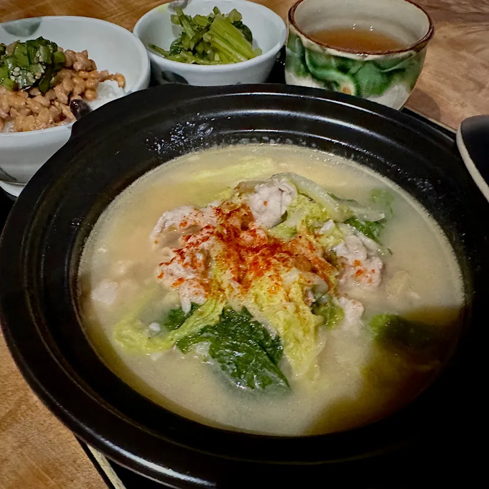 豚と白菜でミルフィーユ鍋|くまちゃんさん