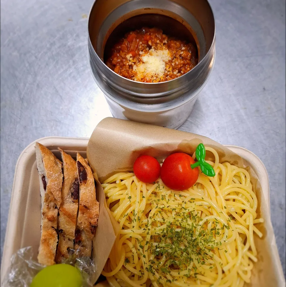 ミートスパゲッティ弁当🍝|ゆきさんさん