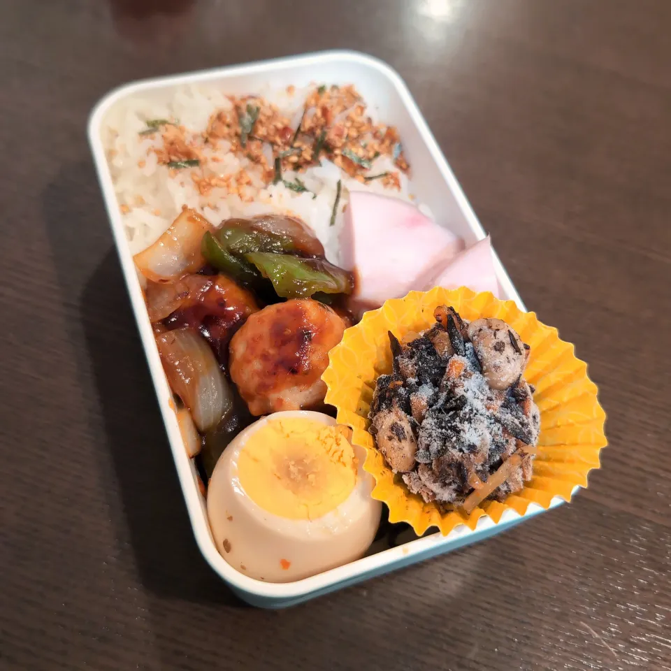 鶏団子の甘酢あん弁当🍱|Rieさん