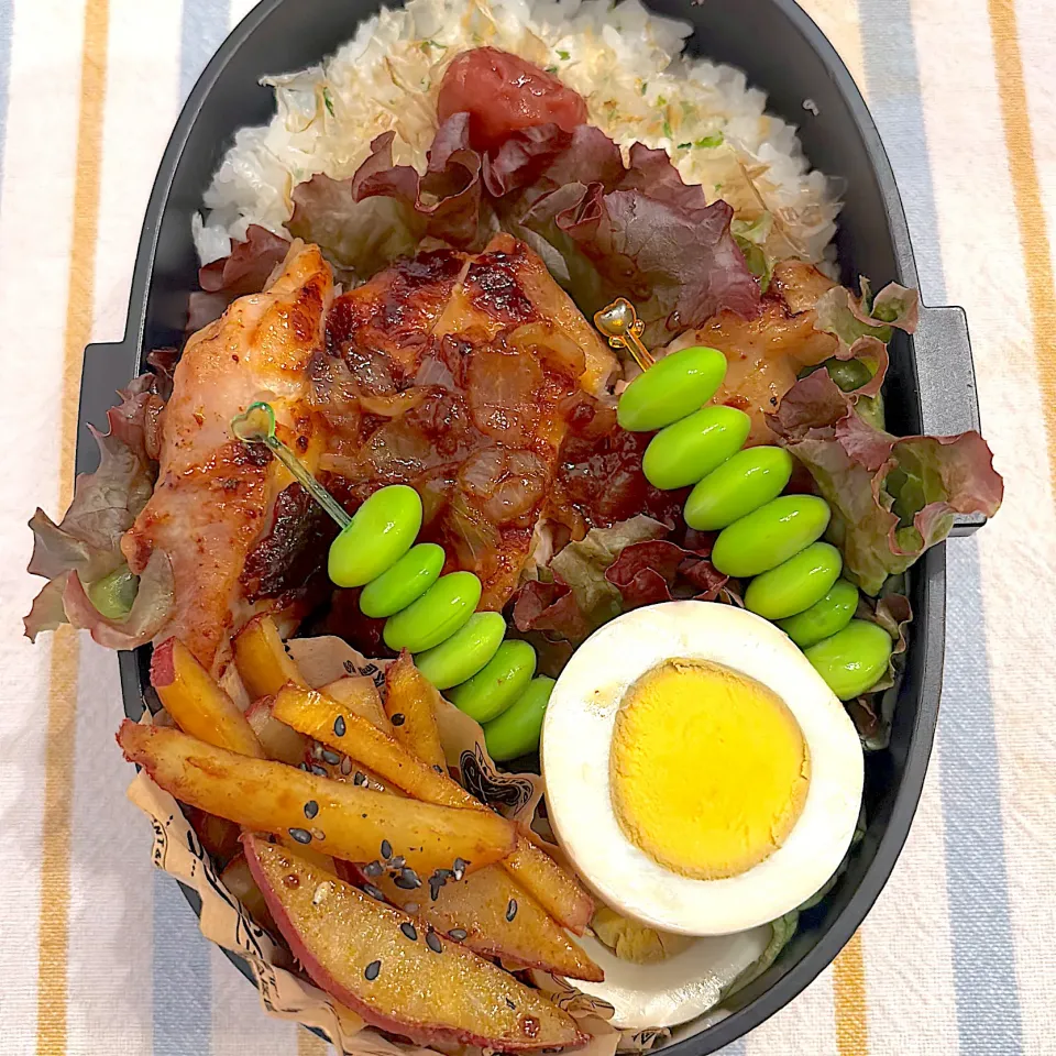 1110 塩麹チキンソテー　男子高校生弁当|Riieeさん