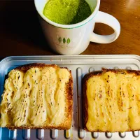 カスタードトースト朝食🍵|sjさん