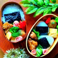 甘辛唐揚げ弁当🍙