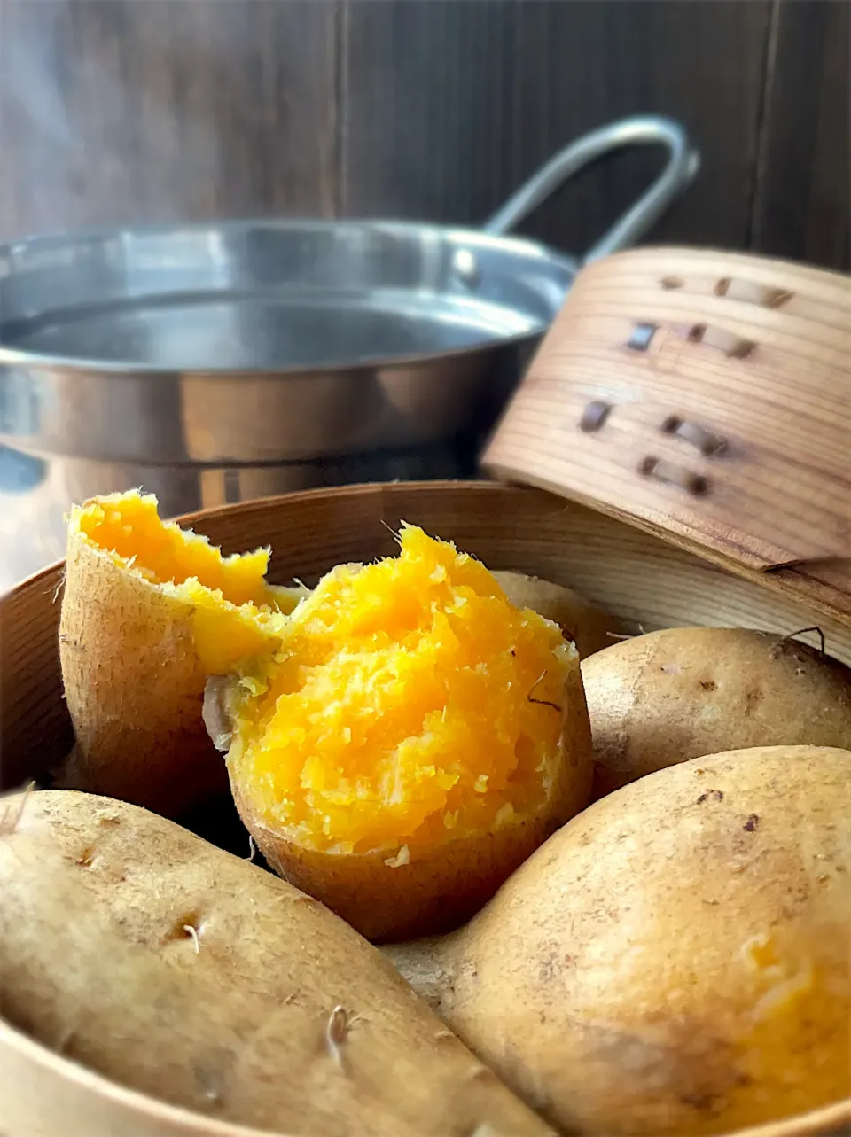 せいろで蒸かし芋♨️安納芋🍠|9421beruさん