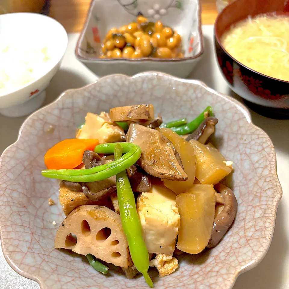 2025/11/07 厚揚げ筑前煮(風)|kykyさん