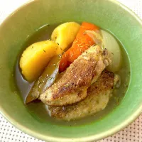 手羽先のスープ煮カレー風味|ぷっくりんこ💙さん