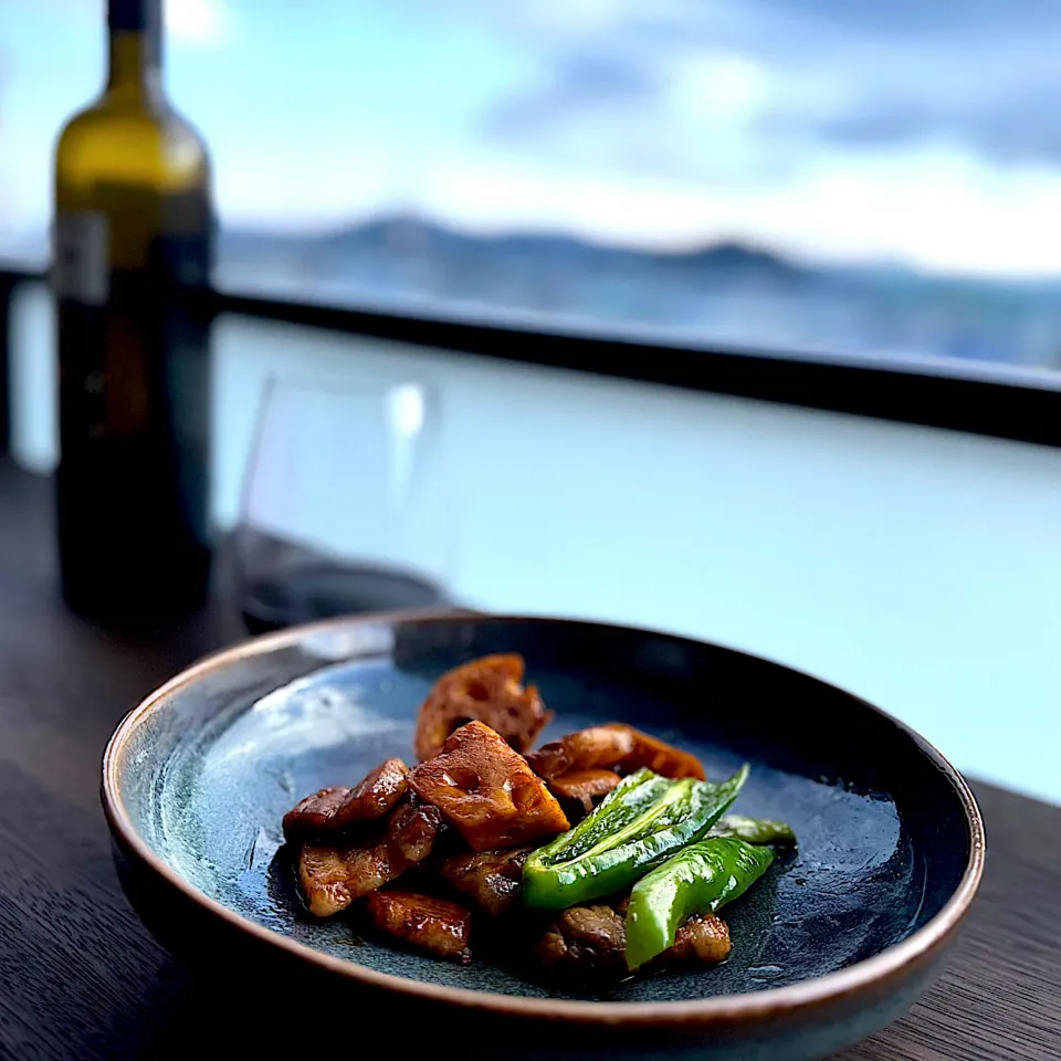 蓮根と豚バラ肉の黒酢煮|17oyaziさん